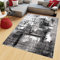 TAPISO Maya Teppich Kurzflor Modern Grau Creme Schwarz Streifen Design Meliert Wohnzimmer Schlafzimmer ÖKOTEX 250 x 350 cm