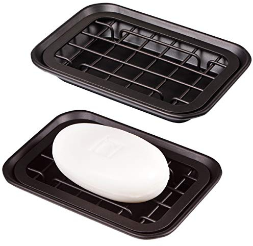 SheeChung Soap Dish for Bathroom Kitchen, Stainless Steel Soap Holder Tray