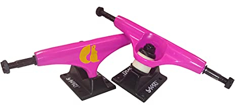 Glutier Sakari Ejes de monopatín Skate Skateboard Trucks (Set 2) 5.25 Pink Black