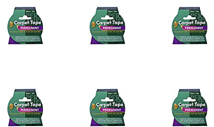 Duck Tape Dubbelsidig matttejp fixering, sammanfogning med ett starkt självhäftande 50 mm X 10 m, paket med 6
