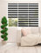 Zebra Blind - Day and Night Roller Blinds, Modern Zebra Roller Blinds for Windows, Dual Layer Fabric Elegant Durable, Easy to Clean, 145 cm Drop, Black, (55cm Width)