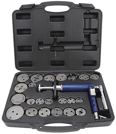 Herramienta de Pinza de Freno, Kit de Herramientas de Retroceso de Pistón de Freno de 24 Piezas 45 Acero 118psi Ajuste Universal de Alta Eficiencia para Automóviles