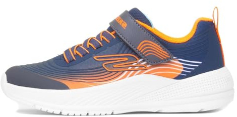 Skechers Boys' Microspec Advance Trainer, Navy, 13 UK Child