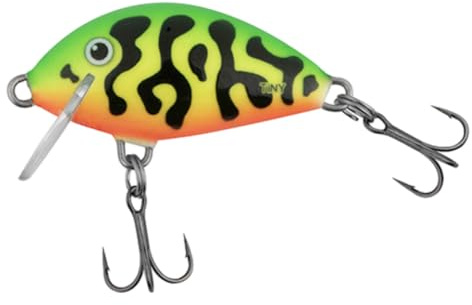 Salmo Tiny Wobbler Green Tiger Sinkend