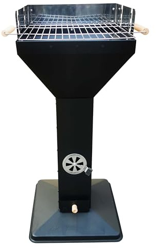 Säulengrill Trichtergrill quadratisch schwarz 2748