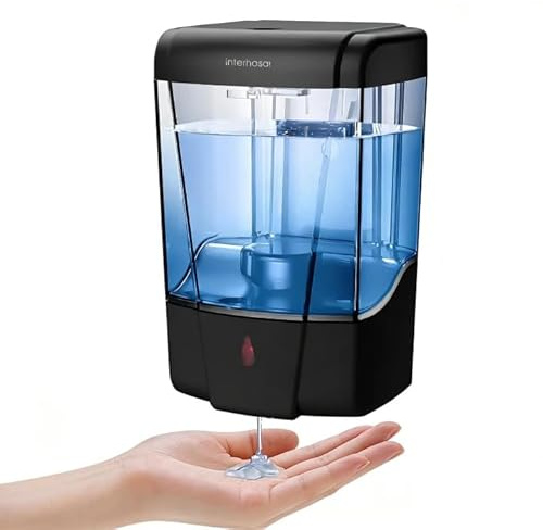 interhasa! Distributore di sapone commerciale Dispenser automatico di sapone liquido commerciale a parete Dispenser di sapone liquido/gel Touchless Dispenser disinfettante per sapone per le mani per