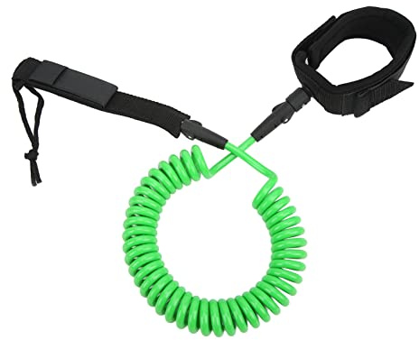 Tavola da surf Leash 10 pollici, leash per surf, TPU Poly316 hardware in acciaio ridotto, g per uomo donna e (verde)