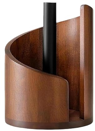 perfk Soporte de encimera para toallas de papel, antideslizante, moderno, independiente, para rollos de papel, ideal para armarios de cocina.