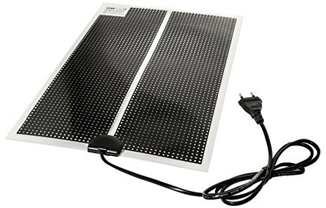 TropicShop Chauffage en rack, étanche, pour terrarium et vivarium, matériau PET, technologie d'économie d'énergie (45 W avec 80 x 28 cm)