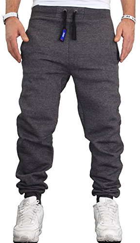 RMK Herren Hose Jogginghose Jogger Fitness Training Sport Gym H.02H.02 6XL Dunkel-grau