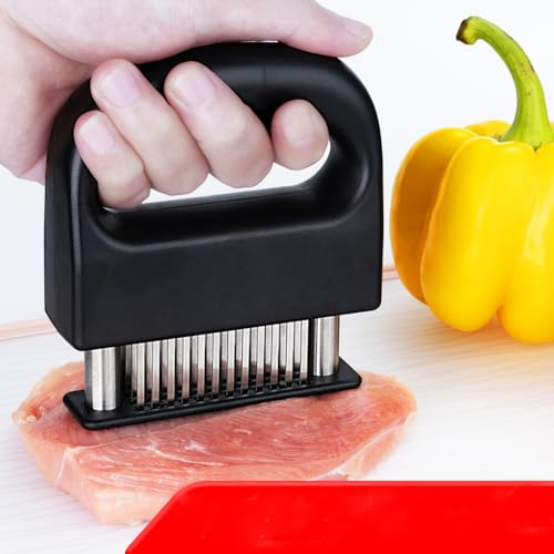 Attendrisseur de viande, attendrisseur de steak tranchant en acier inoxydable à 48 broches, attendrisseur de viande en vrac, marteau à viande pour bœuf
