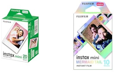 Fujifilm Instax - Films pour Mini - 86 x 54 mm - 10 Feuilles x 2 Paquets = 20 Feuilles