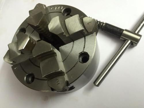 MachEl Portabrocas independiente de 4 mandíbulas para máquina de torno de 100 mm
