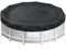 Aipwerer Bâche de Piscine Ronde pour Piscine de 550-610 cm | Bâche de Piscine Ø610 cm | Résistant aux Déchirures | Bâche de Protection pour INTEX & BESTWAY Piscines (Cordon de Serrage Noir)