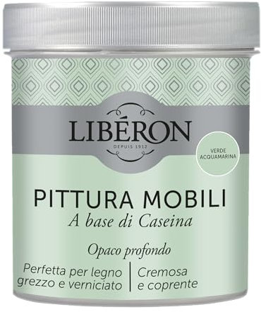 Libéron Pittura Mobili a base di Caseina Verde Acquamarina 0.5 L