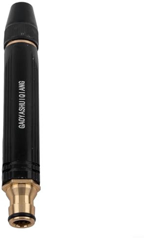 Besshepplo Ugello per tubo da giardino, regolabile, ad alta pressione, con lancia spray, con impugnatura sicura per attività di pulizia (B)
