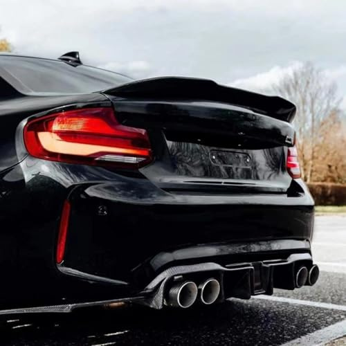 Becquet de coffre arrière Compatible Pour BMW Série 2 F22 F23 F87 M2 218i 220i 228i M235i M240i Coupé 2 portes 2014-2021(Black)