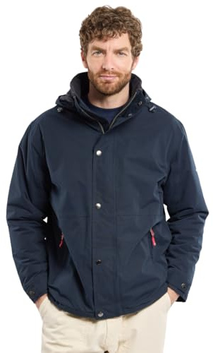 Bermudes Veste Hot Manteau imperméable, Bleu (Navy 204), Large (Taille fabricant:L) Homme
