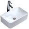Lavabo en Céramique évier de Salle de Bains Monté Sur le Coin Petit Blanc évier Bol de Haute Qualité Pour Vestiaire Salle de Bains Toilettes