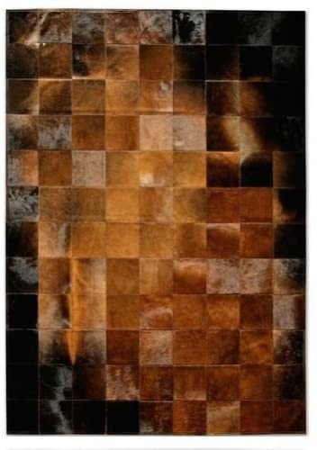 Vip Leather Nueva Alfombra de Piel de Vaca Patchwork. Codigo Ar126 (140 x 180 cm)