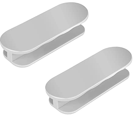 HY HUIJUN Lot de 2 poignées de porte de balcon, poignée de porte, poignée de porte autocollante sans effort, poignées d'armoire, poignée de meuble en plastique, porte en verre, poignée de fenêtre