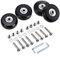 LOTOWELZON 4 Stück Set Gepäck-Ersatzrollen 50mm mit 6 mm Kugellagern Ersatzteile Reparatur-Kits ABEC 608zz für Trolley Samsonite Hartschalenkoffer Rollen(50x18mm/1.97x0.7)
