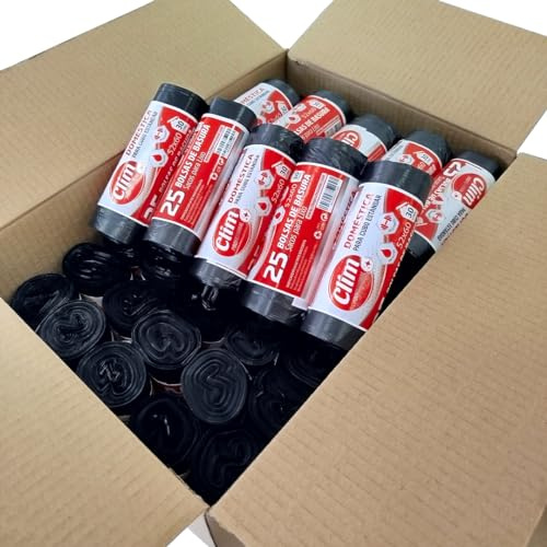 Clim Profesional 1250 Bolsas Basura Oficina 30L Negras Sin Autocierre