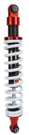 ATV Shock Absorber 410mm, Motorcycle Shock Absorber Damper with 10mm, Aluminum Alloy Shock Absorber with Spring for Dirt Pit Bike ATV Quad Kart