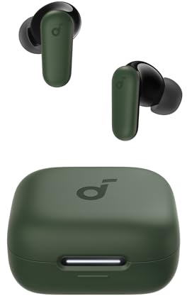 soundcore Anker P30i, kraftfulla och intelligenta brusreducerande hörlurar, 45 timmars uppspelning, 2-i-1-fodral och telefonhållare, IP54(renoverade)