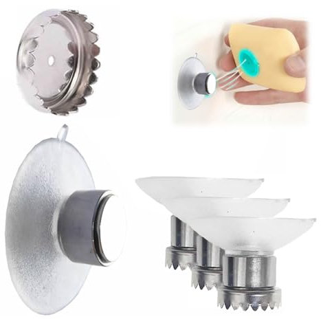 3 magneti per portasapone, portasapone, calamite per sapone, portasapone, senza foratura, piastra per sapone magnetica, senza foratura, dispenser per sapone in acciaio inox, per cucina e bagno