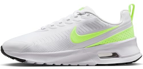 Nike Damen Air Max Nuaxis Damenschuh, White/Volt-Metallic Silver-Black, 39 EU