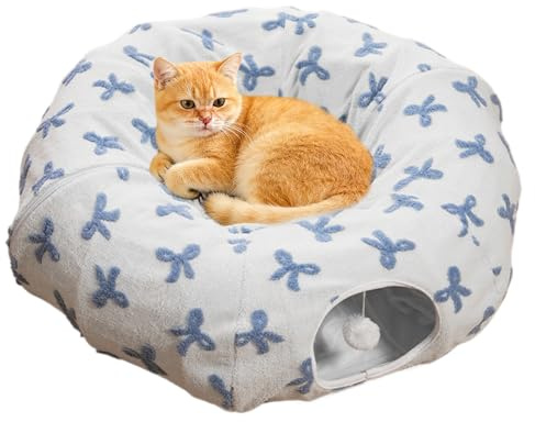 kattunnel Halksäker, deformerbar och interaktiv | Kattsäng Tunneldonut för För Kattunge Liten Husdjurs Tristess Lek Inne Vardagsrum Balkong Resa
