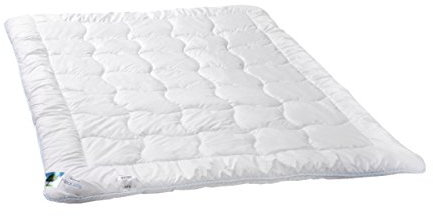 Bettdecke 100% Microfaser Vierjahreszeiten Gesteppt Steppbett leichte Steppdecke für Allergiker und Asthmatiker Ganzjahres 135x200 155x200 180x200 200x220 weiß waschbar 95 Grad mit Attest (135x200 cm)