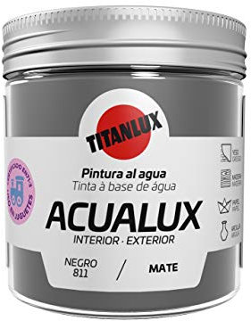 Tian - Acualux Mate 75 ml (Negro Mate)