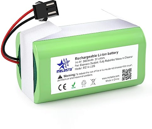 14.4V 2600mAh Li-Ion Batería de Reemplazo para Conga Excellence 950 990 1090 1790 1990 Ecovacs Deebot N79 N79S DN622, Eufy RoboVac 11,11S,12,15C 15T,30,30C,35C, IKOHS NETBOT S14 S15