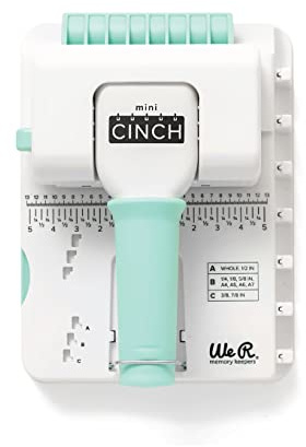 We R Memory Keepers Mini Cinch Bookbinding Binding Tool Machine | Spiral Binding for Binder, Planner, Paper, Book Making, Notebook Punch Makes Square Hole