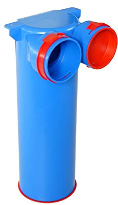 HG hava Caja de conexiones de válvula AST 2 x 75 mm fi 125 L-300, distribuidor de aire de polipropileno, caja de ventilación, accesorios de ventilación, caja de suministro y salida con juntas y