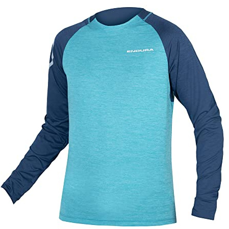 Endura MTB-Jersey Langarm SingleTrack Blau Gr. M