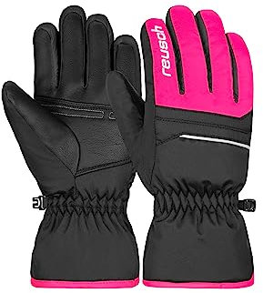 Reusch Alan Junior warme, Winddichte und atmungsaktive Skihandschuhe Winterhandschuhe Kinder Kids Jugendliche Mädchen und Jungen mit elastischem Bündchen
