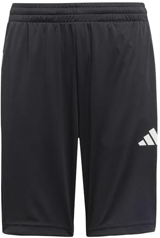 adidas Unisex Kinder Train Essentials 3-Stripes Short Shorts, Black/White, 15-16 Years