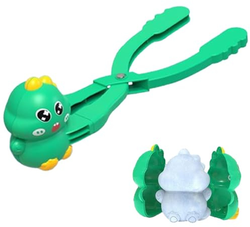 Clips de fabrication de boules de neige d'hiver,pinces de fabrication de boules de neige - Outil de pinces pour fabricant de boules de neige, bonhomme de neige, dinosaure, lapin | Jouet portatif de sa