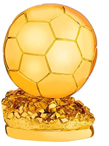 ZLSNOBLE World Cup Golden Ball Award, Soccer Gift Trophy, Best Player Award Outstanding Player Mr. Football Fan Souvenir(26cm)
