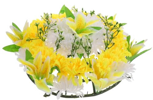 Alipis Funebre Artificiali Per Cimitero Decorazione Per Attività Sacrificali Wreath e Vivid Facile Usare e Resistente