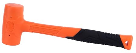 Gummihammare 2 kg, Ergonomisk Gummi Mallet med Icke-rebounding Hård Hud Multi-syfte Verktyg för Hem, Täcklås, Möbelmontering och Renovering