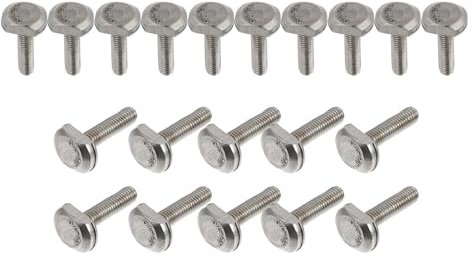 Healifty 20pièces Shape Screws Acier Inoxydable Pour Machines à Fraiser Boulons De Serrage t Pour Assemblage Et Fixation De Rack