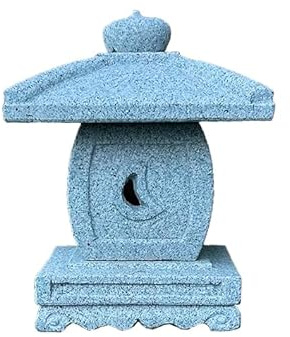 Geosism & Nature Farol Chino de Piedra Tallada a Mano (Granito Rosa), TENKAJAYA, 40 cm de Alto - GL096H40