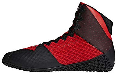 adidas Herren Mat Wizard 4 Wrestling-Schuh, Rot/Schwarz/Rot, 49 1/3 EU