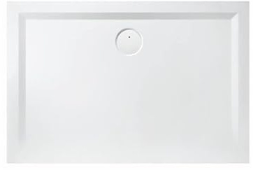 Hoesch Mineralguss-Duschwanne Muna 100x75x3cm, weiß, Solique, Antirutsch