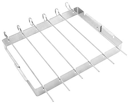 Kabob Skewer Meat Skewers Barbecue Rack BBQ Grill Stainless Steel Grill Skewers Stainless Steel ing Portable Stand BBQ for Camping Simple Accessories