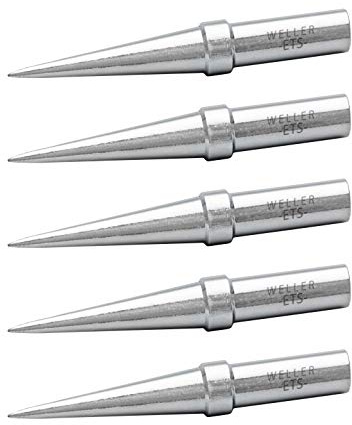 Weller Genuine Weller WE1010 Soldering Tips (TETS-5), Conical, 0.016/0.4 mm, 5 PCS